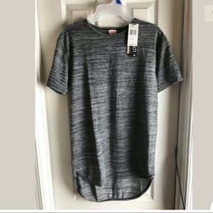 PJ Mark Men's Short Sleeve Long Fit Gray -T-Shirt